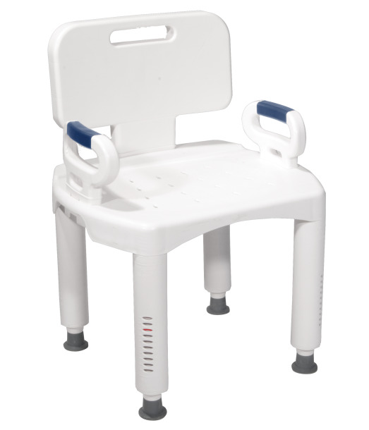 Premium Series Shower Chair with Back and Arms - Independence In Motion
